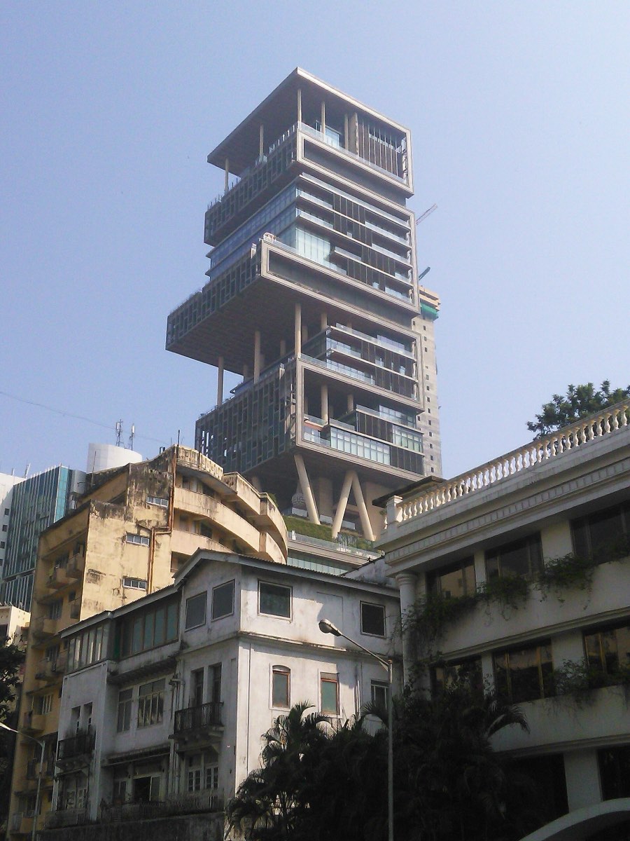 Antilia tower in Mumbai