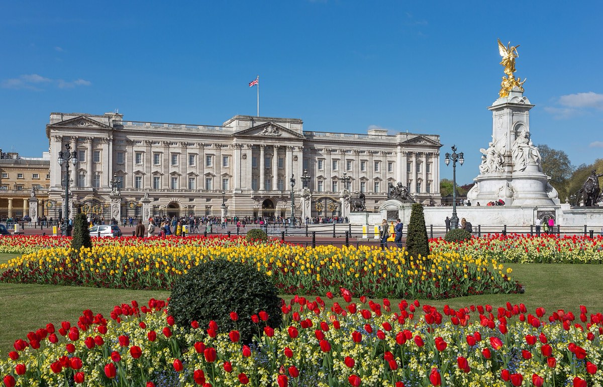 Buckingham Palace from the gardens
